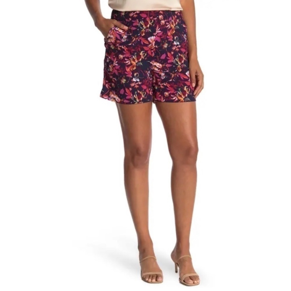 NWT Halogen Tropical Floral Pull On Shorts